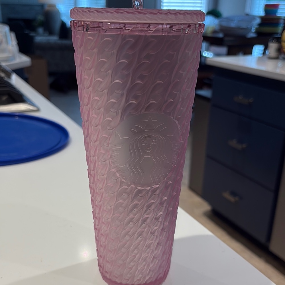 Starbucks Textured Pink Tumbler